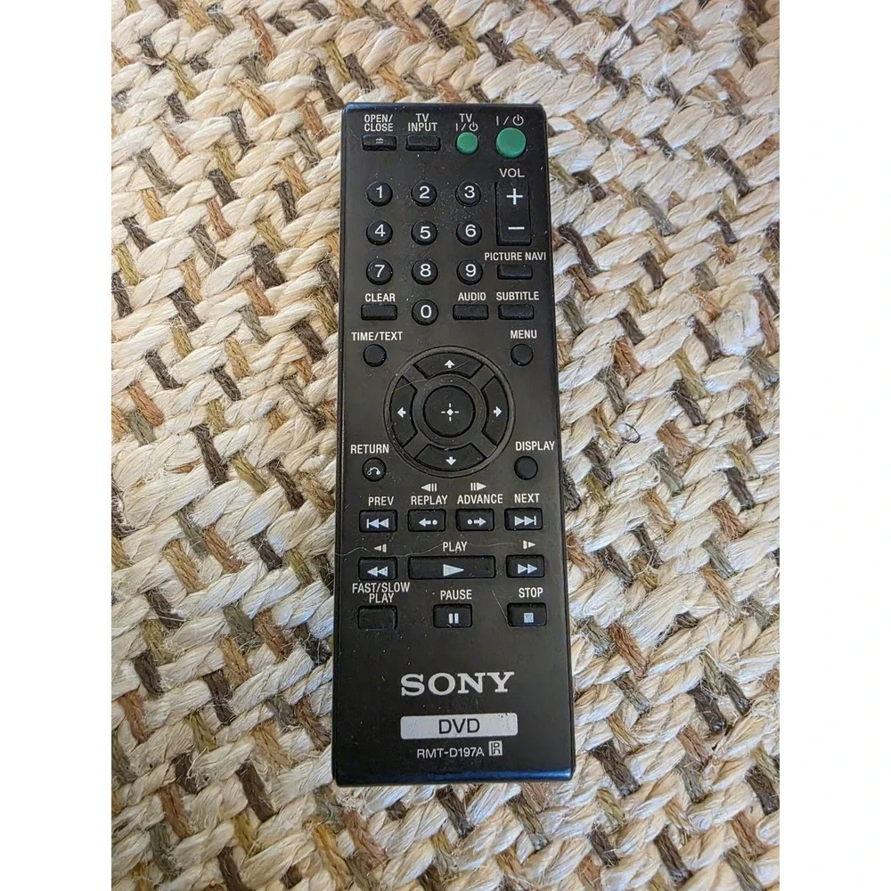 SONY Original DVD Player Remote Control for DVP-SR510H Genuine RMT-D197A Tested